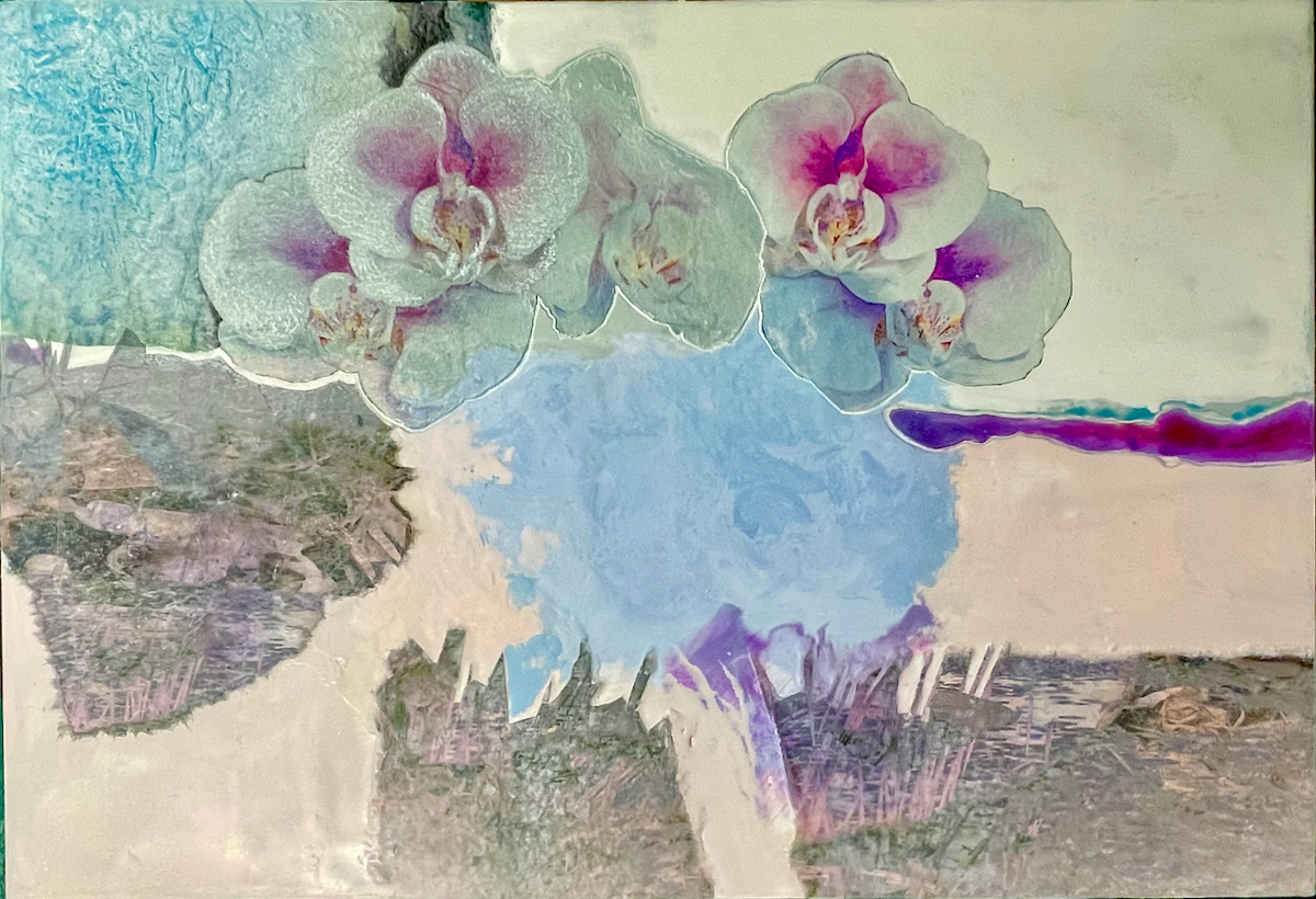 Quintuplet | Bobbi Kilty | encaustic | orchids